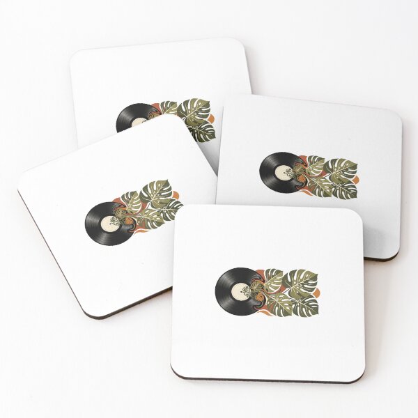 Item preview, Mid Century Vinyl and Monstera - Retro Music Graphic designed and sold by MissoStudio.