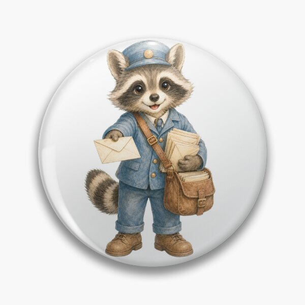 Item preview, Cute Raccoon Mail Carrier designed and sold by photoparadise22.