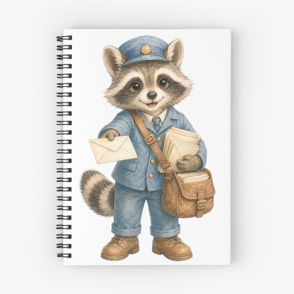 Item preview, Cute Raccoon Mail Carrier designed and sold by photoparadise22.