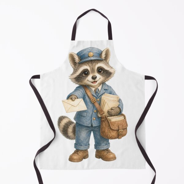 Item preview, Cute Raccoon Mail Carrier designed and sold by photoparadise22.