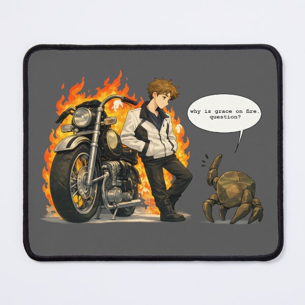 Item preview, Why is Grace on fire? Question. designed and sold by Cine Store Merch.
