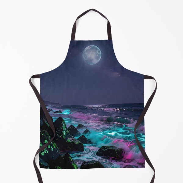 Item preview, Full moon over the Neon Coast designed and sold by VoidVeilStudio.