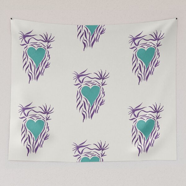 Item preview, Amulet of the Sacred Heart - Canvas designed and sold by energyoflove333.
