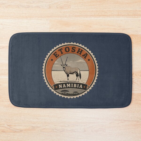Item preview, Etosha Namibia Wildlife Travel Badge – Oryx on the Salt Pan designed and sold by The Digital Compass.