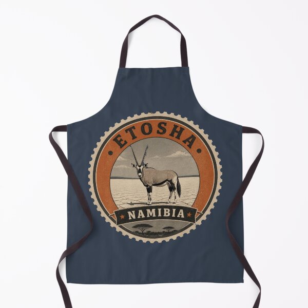 Item preview, Etosha Namibia Wildlife Travel Badge – Oryx on the Salt Pan designed and sold by The Digital Compass.