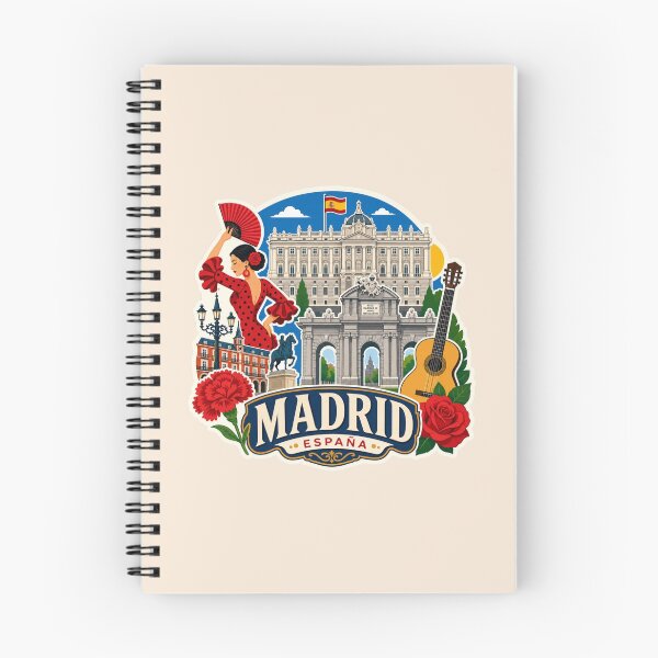 Item preview, Madrid, Spain Landmarks and Flamenco Dancer designed and sold by Myra365Art.