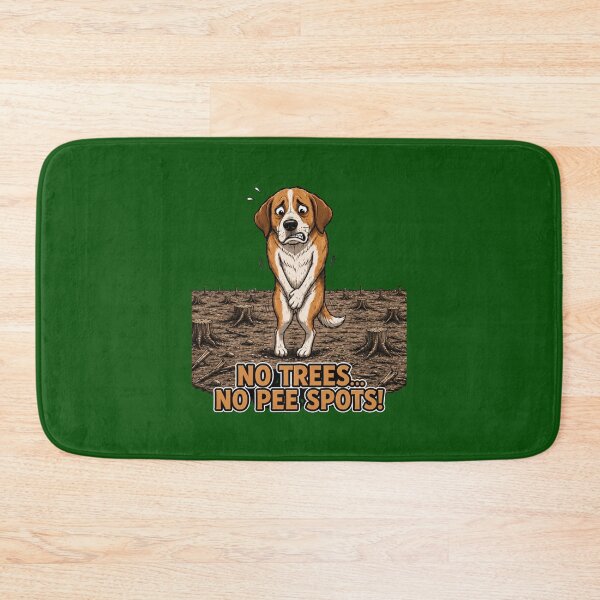 Item preview, No Trees... No Pee Spots! Funny Dog Environmental Humor designed and sold by Alpine-Ink.