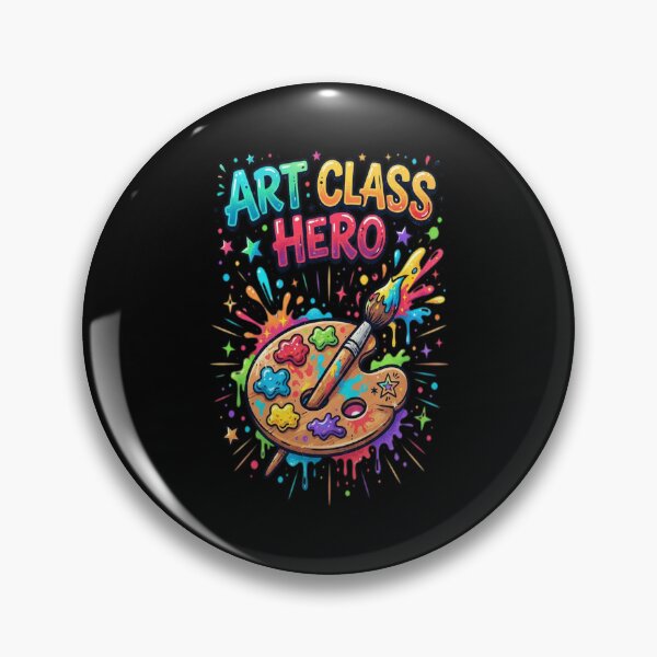 Item preview, Art Class Hero Cute Artist & Art Teacher designed and sold by wingsart21.