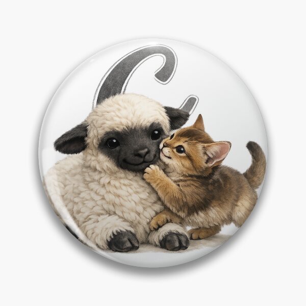 Item preview, Cute Lamb Alphabet Letter Art_C Illustration designed and sold by CottonLamb.