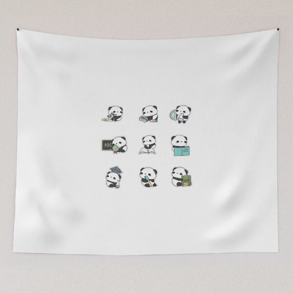 Item preview, Cute Back To School Panda Stickers designed and sold by KAWAII STUDIO NB.
