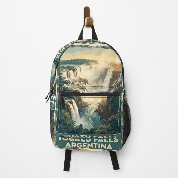 Item preview, Iguazu Falls Argentina Vintage Travel Art – Waterfalls & Rainforest designed and sold by Bomax121.