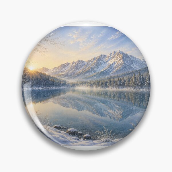 Item preview, Winter Reflection at Sunrise designed and sold by Wa Atelier.