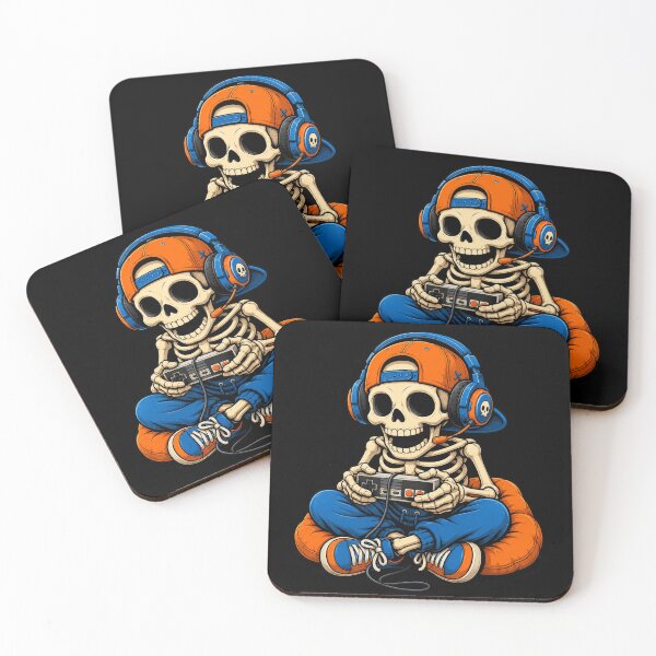 Item preview, Halloween Skeleton Gamer Video Gaming Funny Gaming Skeleton designed and sold by will freed18.