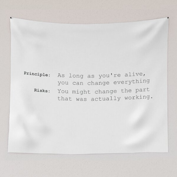 Item preview, Crisis Of Meaning Life Change Typography Poster designed and sold by drTerrens.