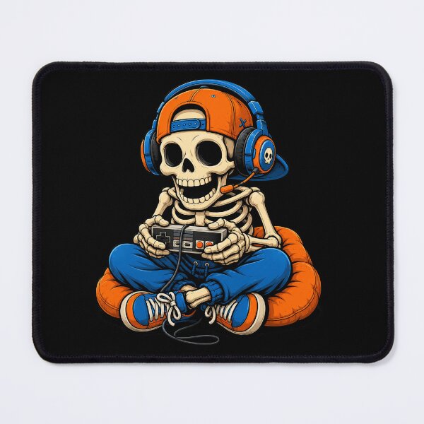 Item preview, Halloween Skeleton Gamer Video Gaming Funny Gaming Skeleton designed and sold by will freed18.