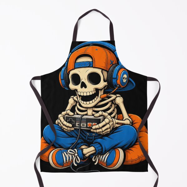 Item preview, Halloween Skeleton Gamer Video Gaming Funny Gaming Skeleton designed and sold by will freed18.