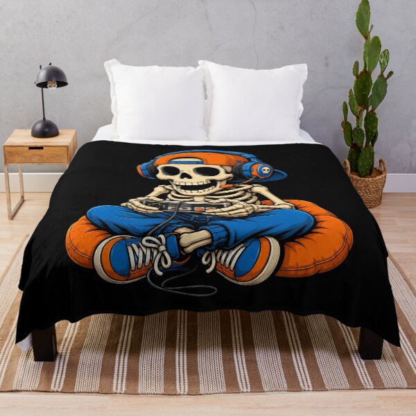 Item preview, Halloween Skeleton Gamer Video Gaming Funny Gaming Skeleton designed and sold by will freed18.