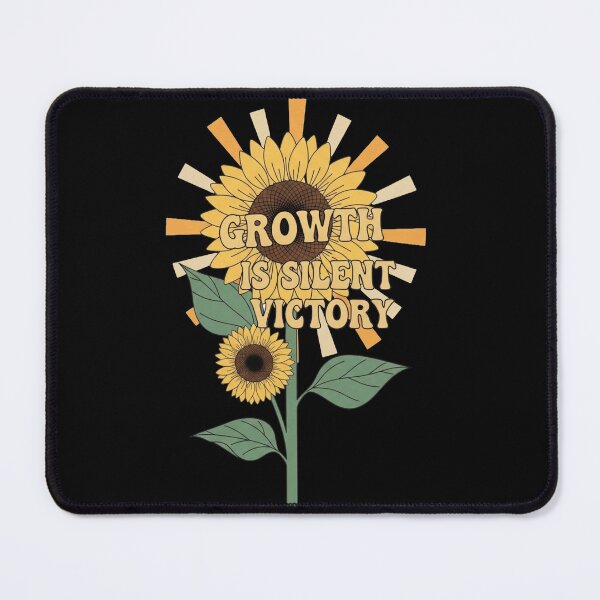 Item preview, Retro Sunflower - Growth Is Silent Victory designed and sold by Dzblack.