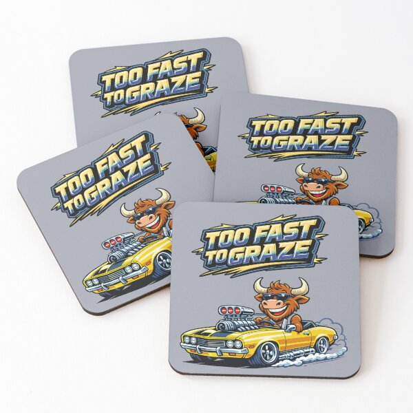 Item preview, Too Fast to Graze – Funny Moose Muscle Car designed and sold by Aimetoi.