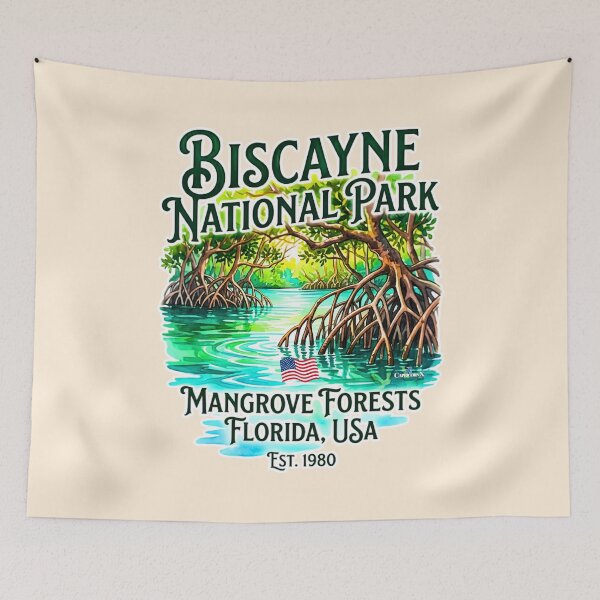 Item preview, Biscayne Mangrove Forest designed and sold by EvergreenPark - Tee Studio.