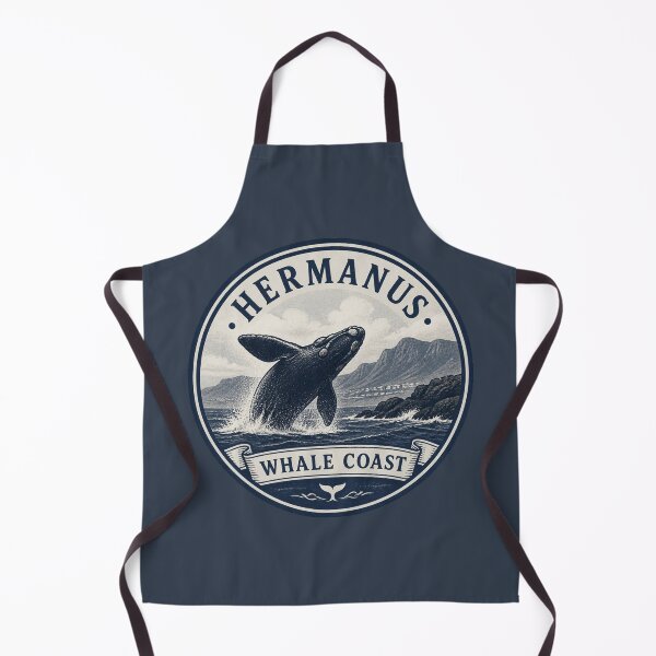Item preview, Hermanus Whale Coast Travel Badge – Breaching Whale designed and sold by The Digital Compass.