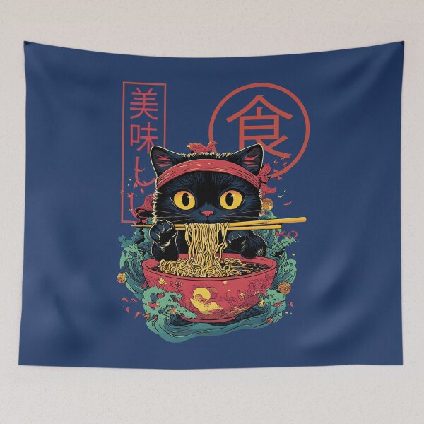 Item preview, Cat Ramen designed and sold by KaboomArtz.