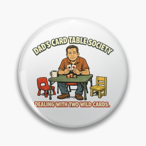 Item preview, Dad’s Card Table Society – Funny Father of Two Poker Dad Gift designed and sold by Concrete Coffee Studio.