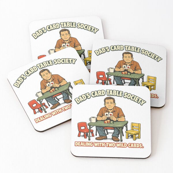 Item preview, Dad’s Card Table Society – Funny Father of Two Poker Dad Gift designed and sold by Concrete Coffee Studio.