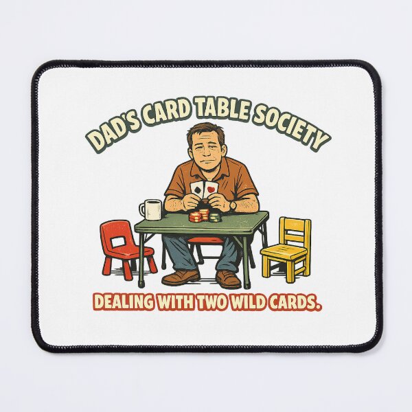 Item preview, Dad’s Card Table Society – Funny Father of Two Poker Dad Gift designed and sold by Concrete Coffee Studio.