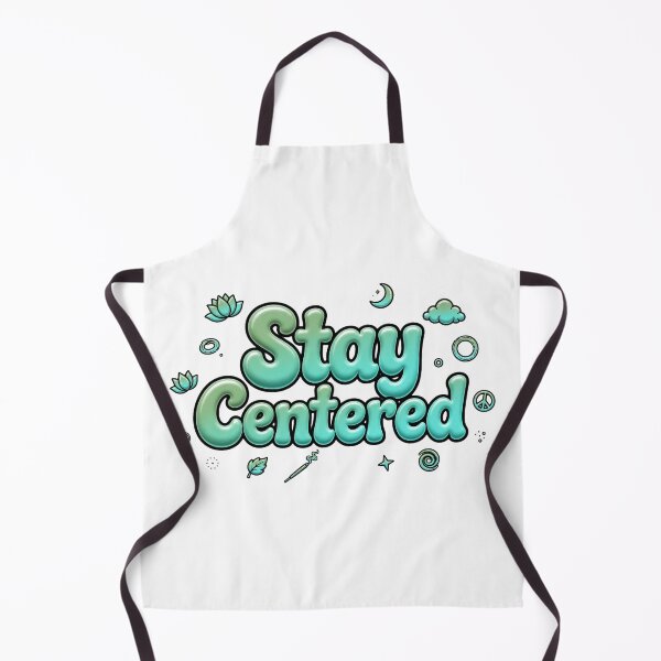 Item preview, Stay Centered Sage Green Mint Aqua Lotus Incense Zen Retro Quote designed and sold by AuraVibesArts .
