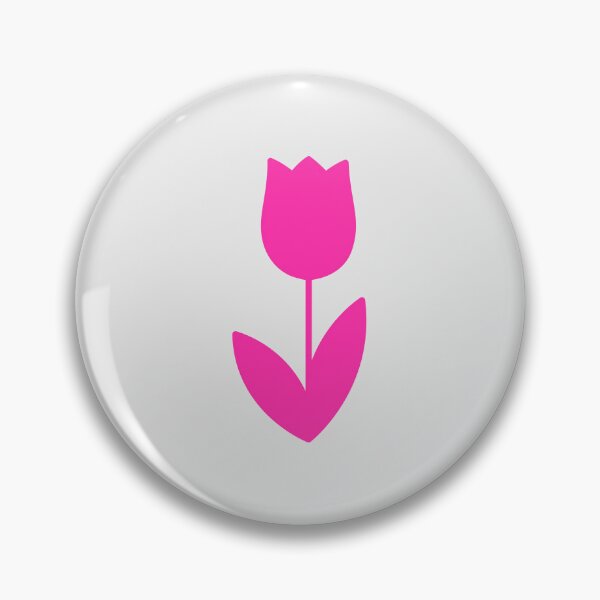 Item preview, Minimal Neon Pink Tulip Modern Botanical Graphic Design designed and sold by GemsAnatomy.