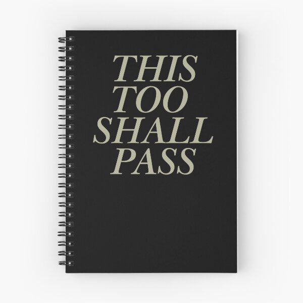 Item preview, This Too Shall Pass Beige Serif Typography designed and sold by eMKa82.