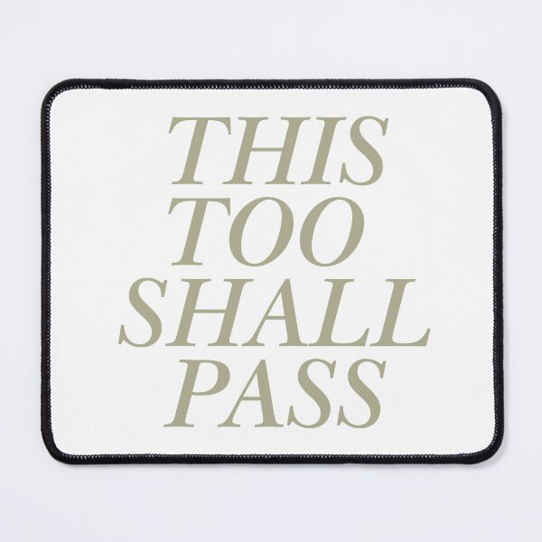 Item preview, This Too Shall Pass Beige Serif Typography designed and sold by eMKa82.