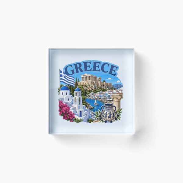 Item preview, Greece - Acropolis Islands and Cultural Heritage designed and sold by Myra365Art.