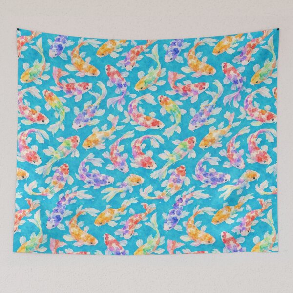 Item preview, koi in the blue designed and sold by ritusdesigns.