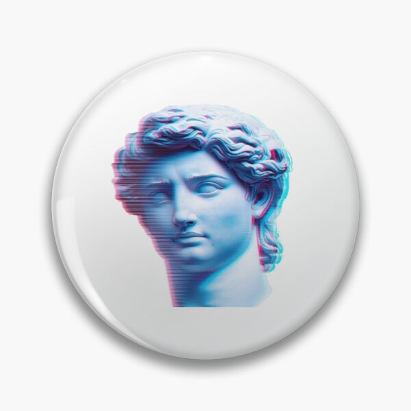 Item preview, Vaporwave Glitch Art Greek Statue Bust Retro Cyber designed and sold by ByKayaPrints.