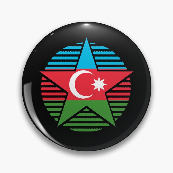 Item preview, Retro Azerbaijan Flag Star AZ designed and sold by shitpostee.