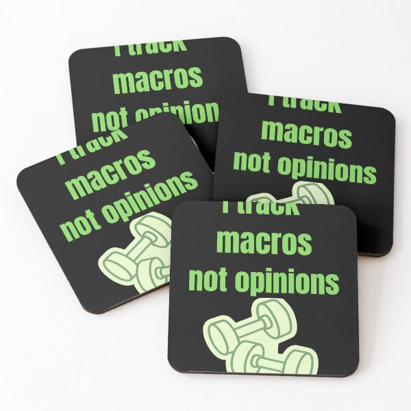 Item preview, Hago un seguimiento de los macronutrientes, no de las opiniones: motivación divertida para el gimnasio. designed and sold by Funnygiftsstudio .