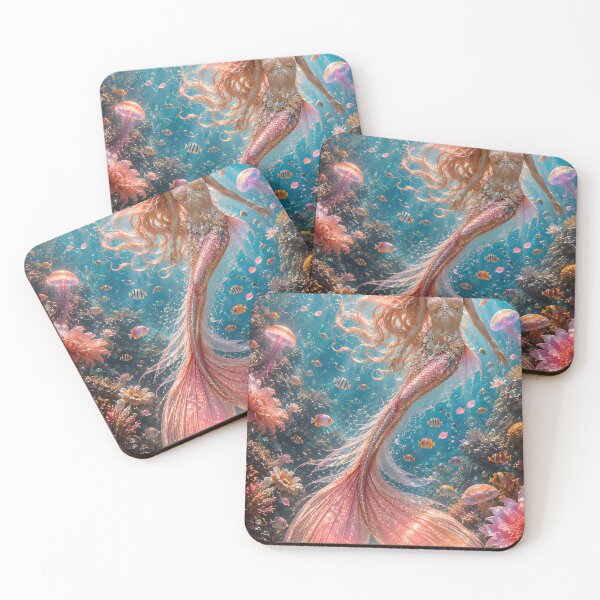Item preview, Coral Princess Mermaid of the Tropical Seas designed and sold by WildWondersArt.