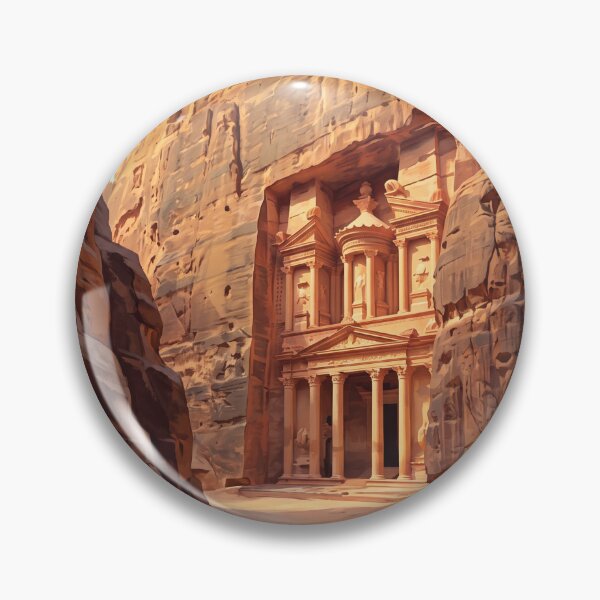 Item preview, Petra Jordan Vintage Travel Art – Treasury, Siq & Rose-Red City designed and sold by Bomax121.