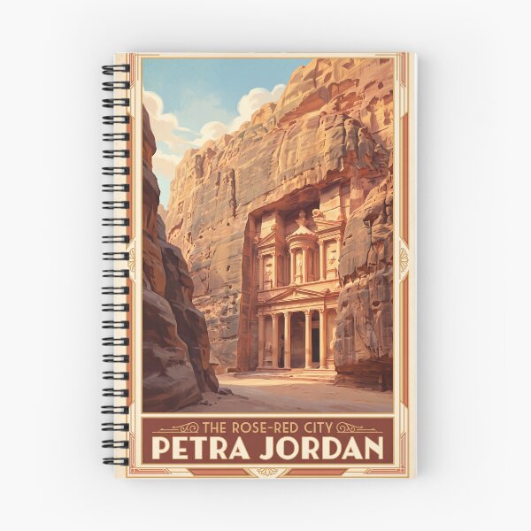 Item preview, Petra Jordan Vintage Travel Art – Treasury, Siq & Rose-Red City designed and sold by Bomax121.