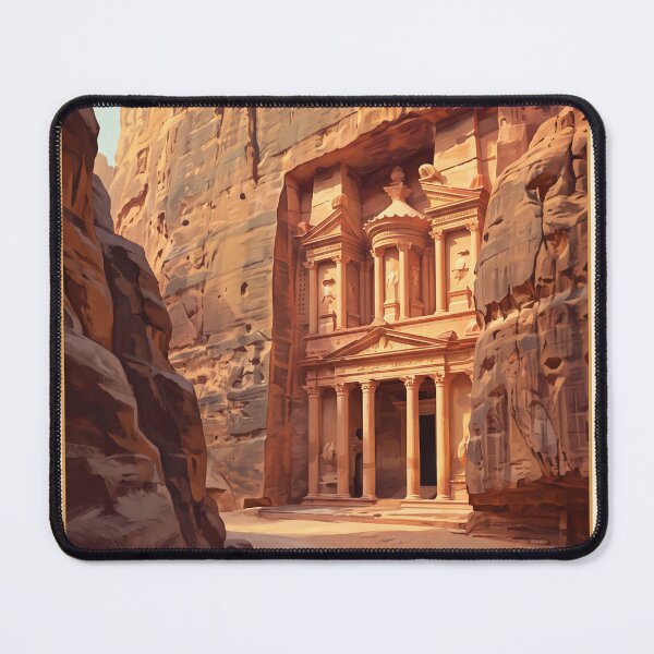 Item preview, Petra Jordan Vintage Travel Art – Treasury, Siq & Rose-Red City designed and sold by Bomax121.