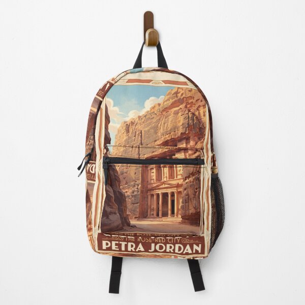 Item preview, Petra Jordan Vintage Travel Art – Treasury, Siq & Rose-Red City designed and sold by Bomax121.