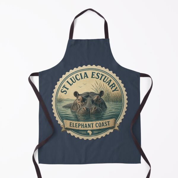 Item preview, St Lucia Estuary Travel Badge – Elephant Coast Hippo designed and sold by The Digital Compass.