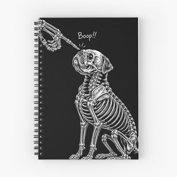 Item preview, Funny Dog Skeleton Hand Boop Halloween Pug Dog designed and sold by will freed18.