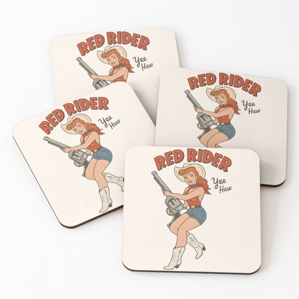 Item preview, Retro Red Rider Cowgirl Yee Haw! designed and sold by legendaryskins.
