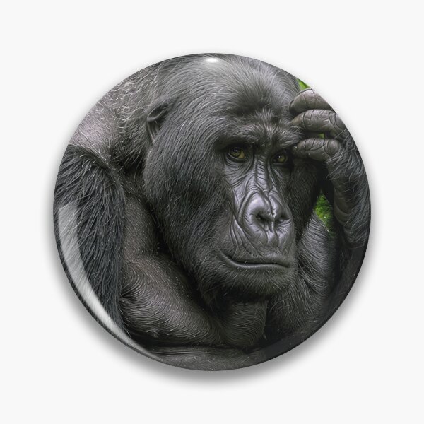 Item preview, Silverback Gorilla Scratching its Head designed and sold by Maria Dryfhout.