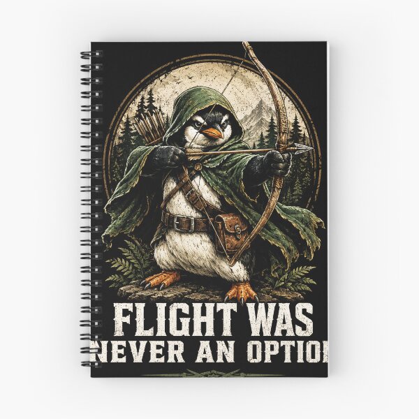 Item preview, Flight was Never an Option Archer Penguin Graphic Funny designed and sold by will freed18.