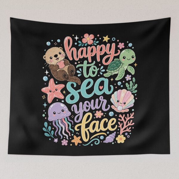 Item preview, Happy To Sea Your Face Back to School Ocean  designed and sold by will freed18.
