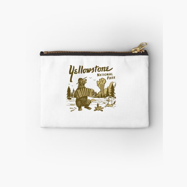 Item preview, Yellowstone National Park Bear Playing Accordion Vintage Camping Nature T-Shirt designed and sold by Gbriel3.